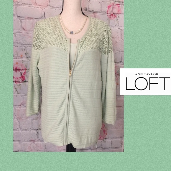 LOFT Tops - LOFT Sea Foam Green Two Piece Cardigan Set⭐️XL